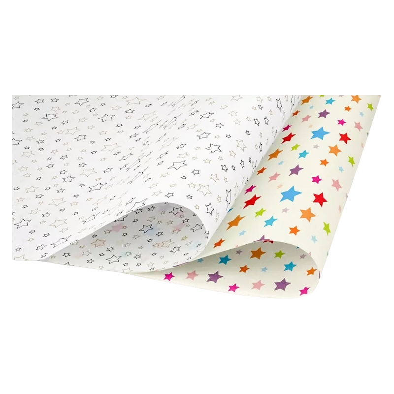Individuelles doppelseitiges Geschenkpapier mit Sternenmuster
