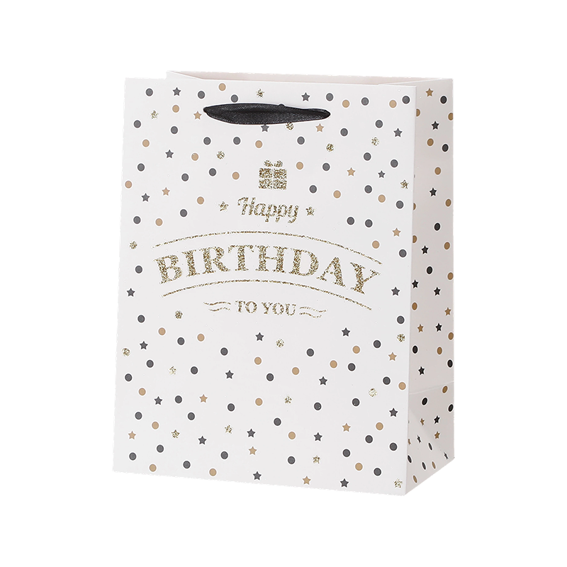 Geburtstagsgeschenktüten aus Kraftpapier mit Griffen, Partygeschenke