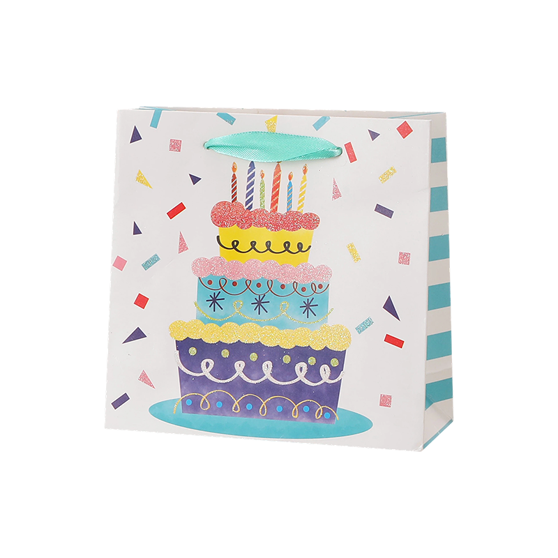 Geburtstagsgeschenktüten aus Kraftpapier mit Griffen, Partygeschenke