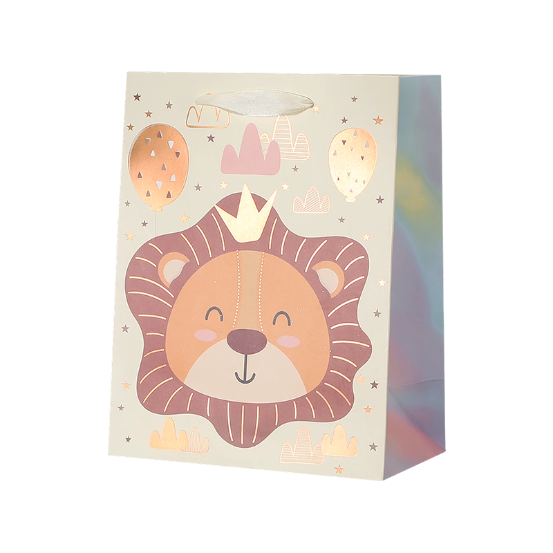 Geburtstagsgeschenktüten aus Kraftpapier mit Griffen, Partygeschenke